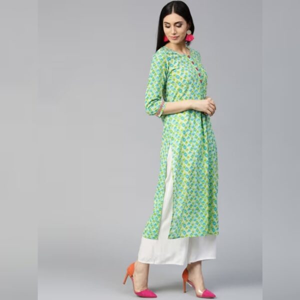 Women Printed Pure Cotton Straight kurta