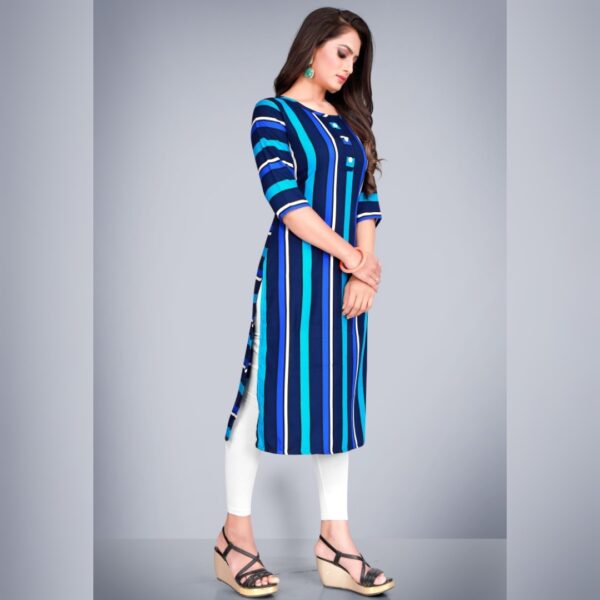 Women Printed Crepe Straight kurta, Multicolor