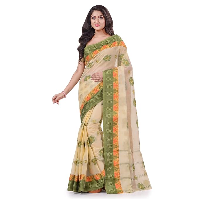 Women`s Cotton Saree Handloom Sarees For Women Cotton Tant Cotton Sarees For Women Fuleswari Design Handloom Sarees For Women Cotton Without Blouse Piece