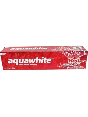Aquawhite Red Gel Toothpaste - 150 Gm (Buy 1 Get 1 Free)