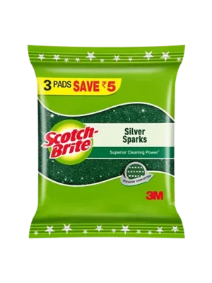 Scotch Brite Silver Sparks Pad (pack Of 3) x 2