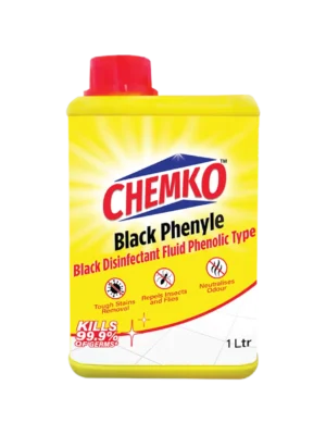 Chemko Disinfectant Phenyl Black - 1 Ltr (Buy 1 Get 1)