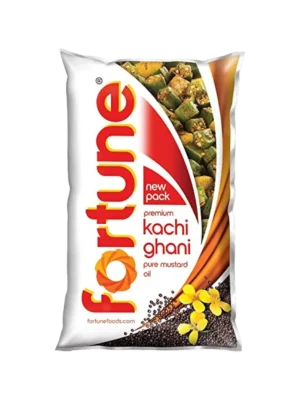 Fortune Kachi Ghani Pure Mustard Oil (Pouch) 1kg