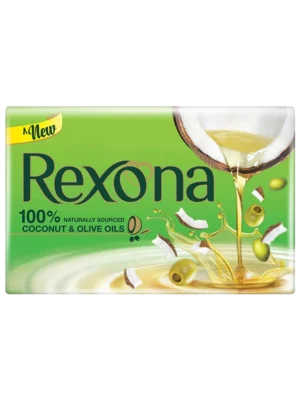 Rexona Coconut And Olive Oil Soap 150 Gm (Pack Of 3) - 450 Gm