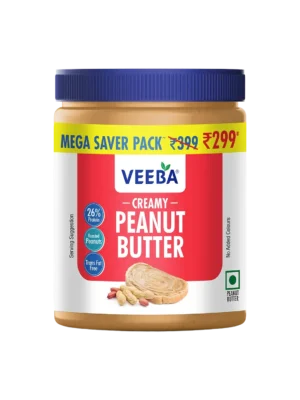 Veeba Creamy Peanut Butter - 900 Gm