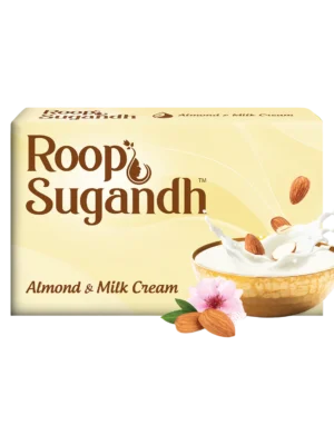 Roop Sugandh Almond & Milk Cream Soap - 100 Gm