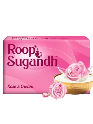 Roop Sugandh Rose & Cream Soap - 100 Gm x 5
