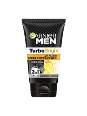 Garnier Men Turbo Bright Double Action Face Wash - 100 Gm