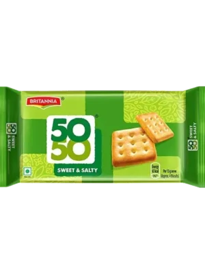 Britannia 50-50 Sweet & Salty Biscuits - 200 Gm