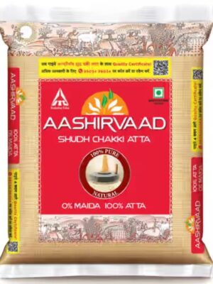 Aashirvaad Shudh Chakki Atta (5kg) | Pure Atta 0% Maida